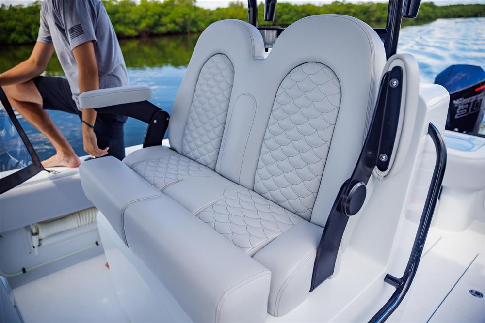 TACO Marine helm chair on Andros Boats